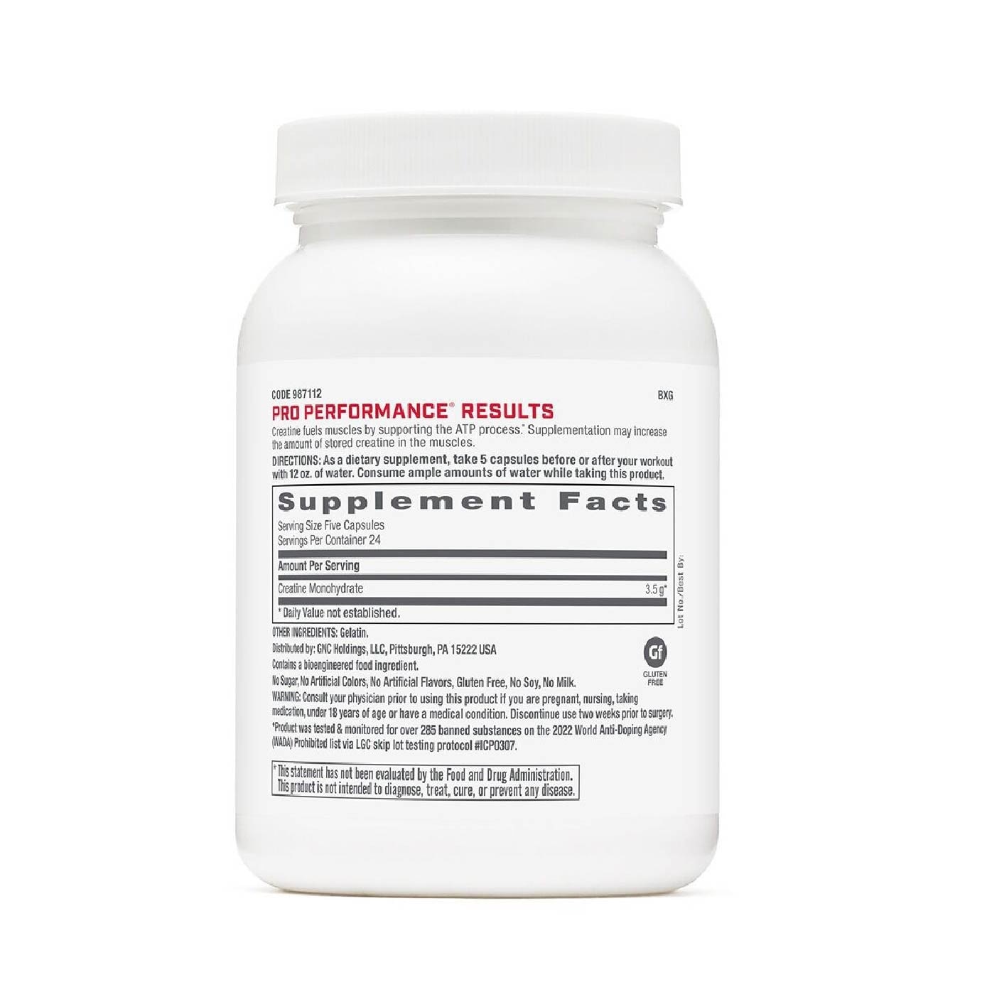 Pro Performance® Creatine Monohydrate Capsule 120s