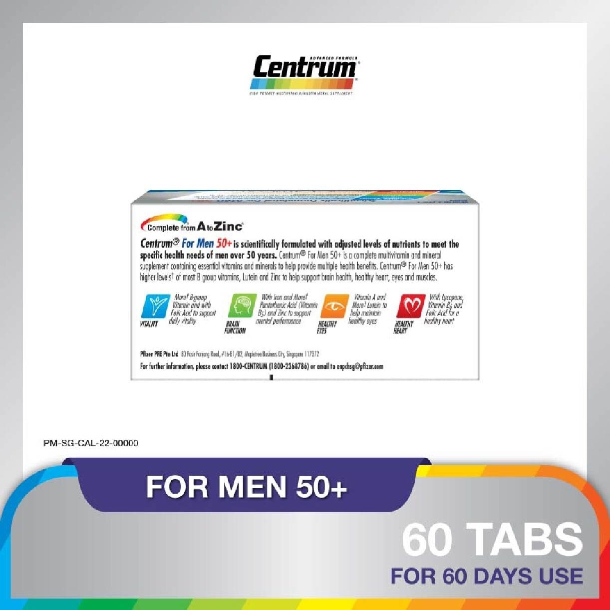 CENTRUM FOR MEN 50+ 60s