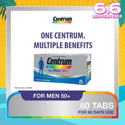 CENTRUM For Men 50+ Tablet 60s (Expiry: Feb`2026)