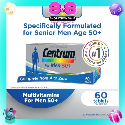 CENTRUM - For Men 50+ Tablet 60s (Expiry: Apr`2027)