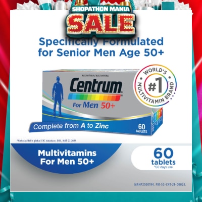 CENTRUM - For Men 50+ Tablet 60s (Expiry: Apr`2027)