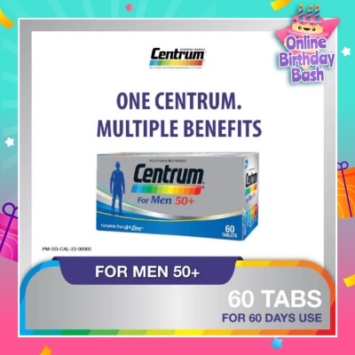 CENTRUM For Men 50+ Tablet 60s (Expiry: Feb`2026)