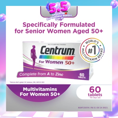 CENTRUM - For Women 50+ 60s (Expiry: Mar`2027)