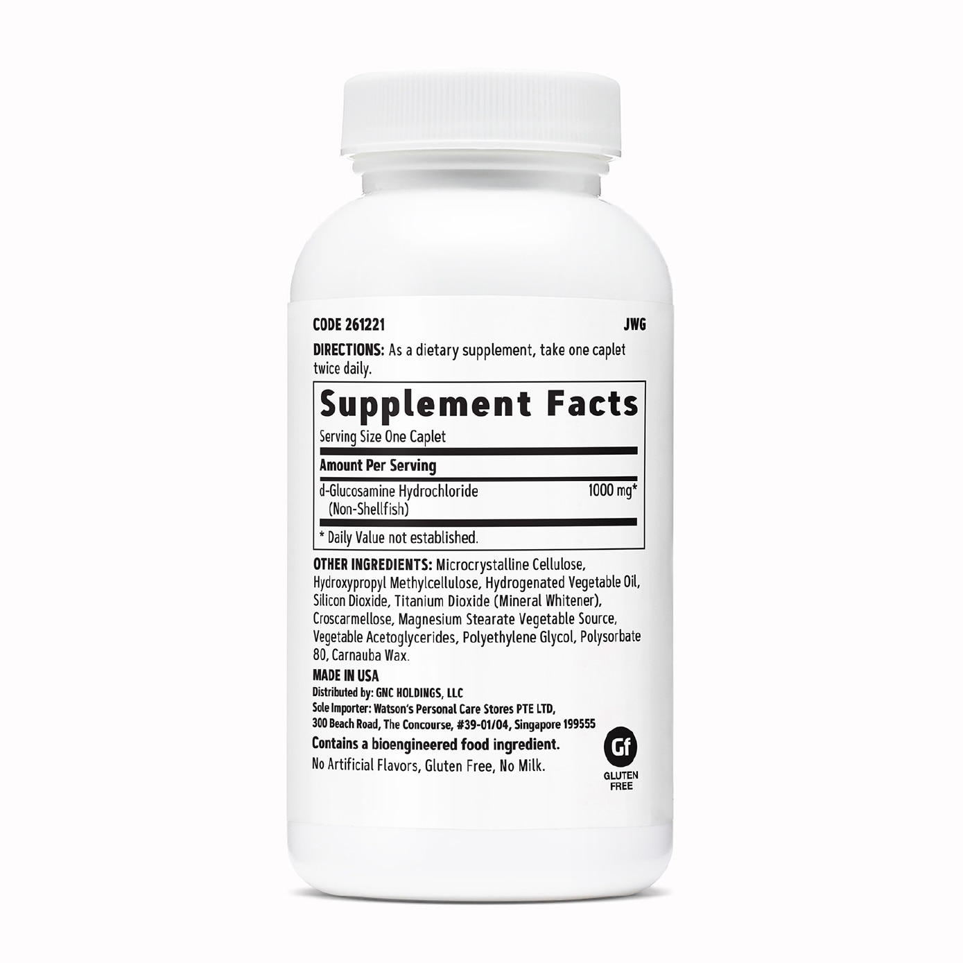 Glucosamine Supplement 1000mg Vegetarian Caplet 90s