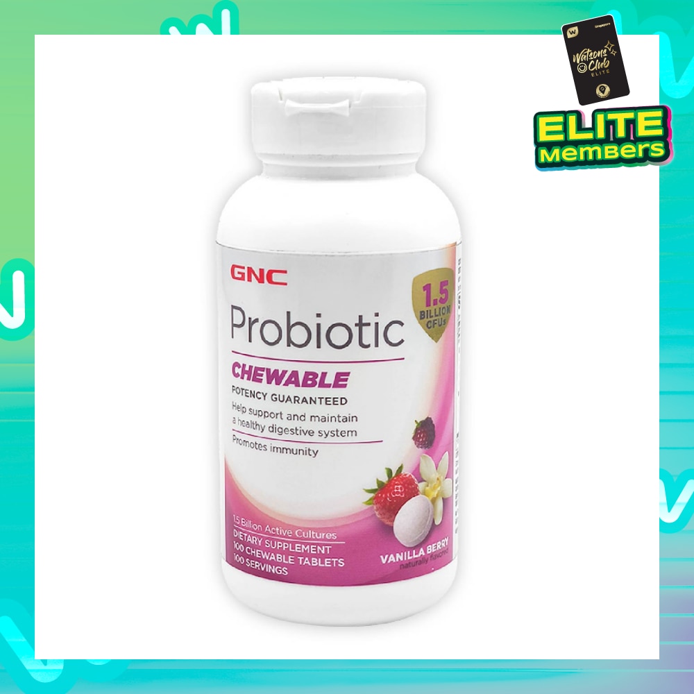 Probiotic 1.5 Billion CFUs Chewable Tablet Vanilla Berry 100s