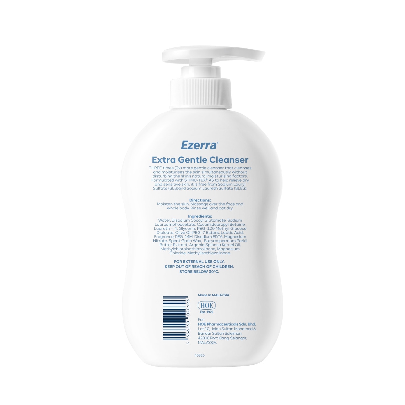 Ezerra Extra Gentle Cleanser 500ml&nbsp;(Expiry: Aug`2026)