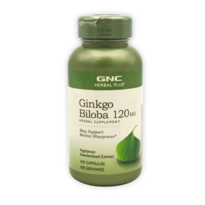 GNC Ginkgo Biloba 120mg  Vegetarian Capsule 100s