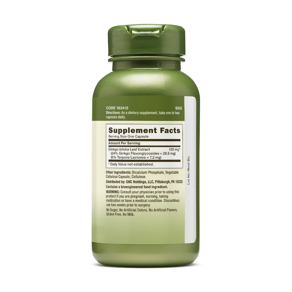 Ginkgo Biloba 120mg  Vegetarian Capsule 100s