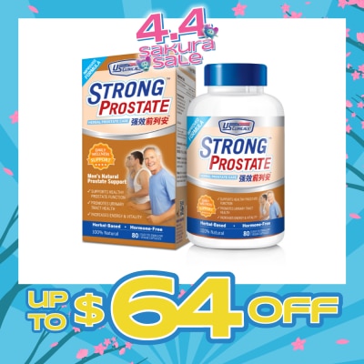 US CLINICALS - Strong Prostate Herbal Prostate Care 100% Herbal Based Capsule 80s