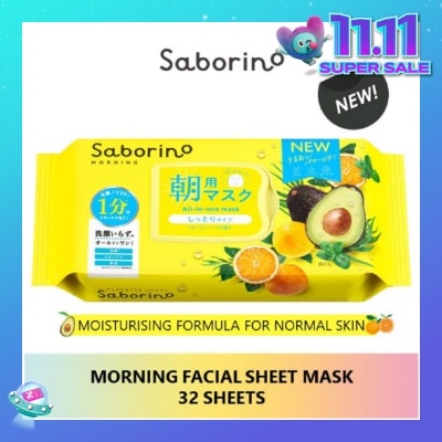 SABORINO Morning Facial Sheet Mask 32 Pieces