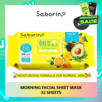SABORINO Morning Facial Sheet Mask 32 Pieces