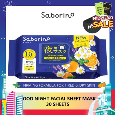 SABORINO Good Night Sheet Mask 28 Pieces