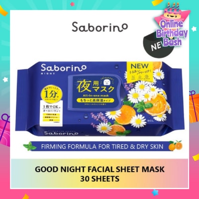 SABORINO Good Night Sheet Mask 28 Pieces