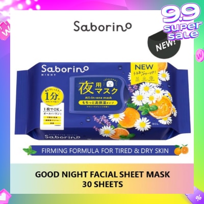 SABORINO Good Night Sheet Mask 28 Pieces