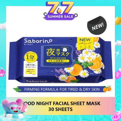 SABORINO - Good Night Facial Sheet Mask 30s