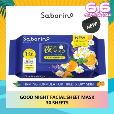 SABORINO Good Night Sheet Mask 28 Pieces