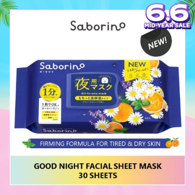 SABORINO Good Night Sheet Mask 28 Pieces