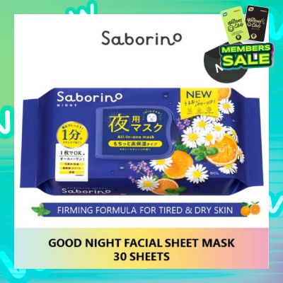 SABORINO Good Night Sheet Mask 28 Pieces