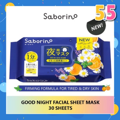 SABORINO Good Night Sheet Mask 28 Pieces