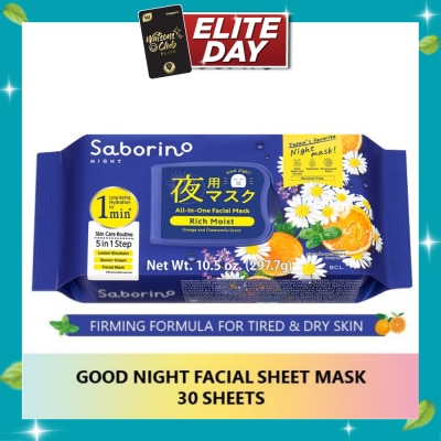 SABORINO Good Night Facial Sheet Mask 30s image
