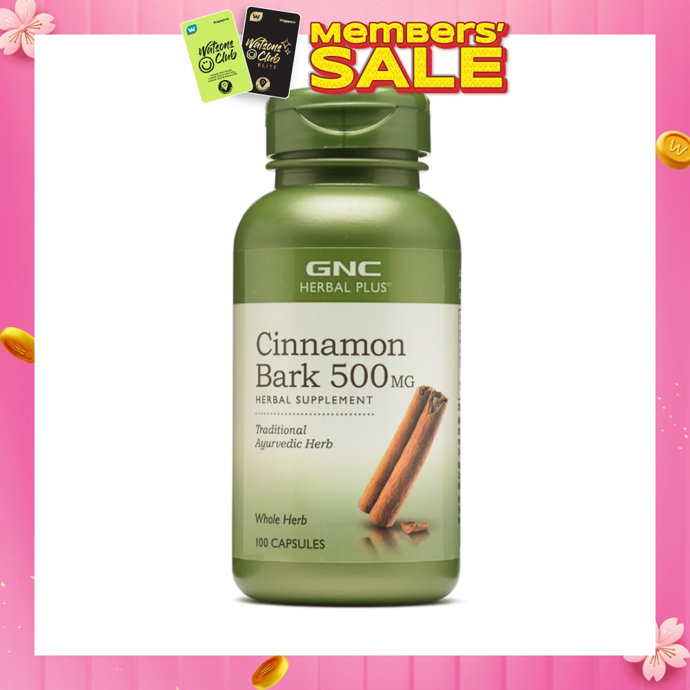 Herbal Plus® Cinnamon Bark 500mg Herbal Capsule 100s
