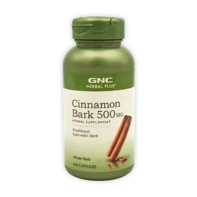 GNC Herbal Plus® Cinnamon Bark 500mg Herbal Capsule 100s