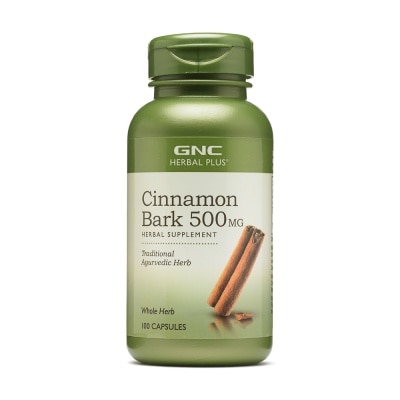 GNC Herbal Plus® Cinnamon Bark 500mg Herbal Capsule 100s