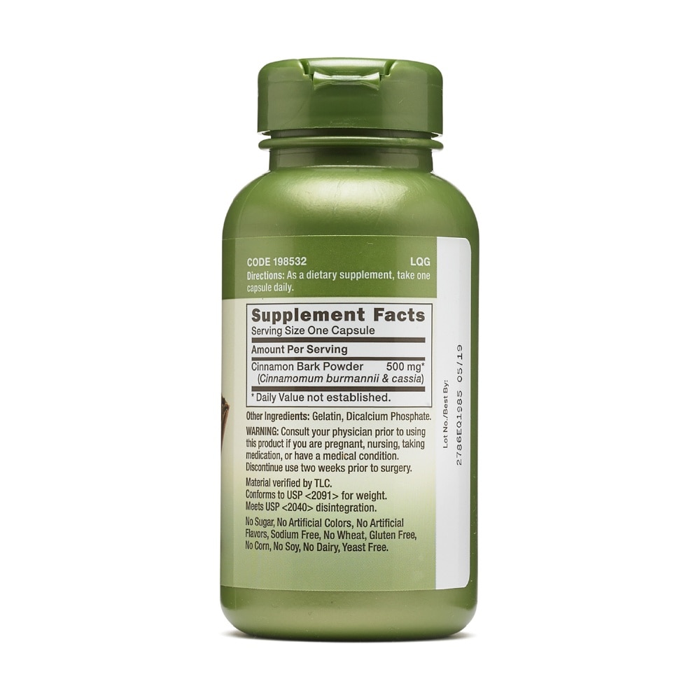 Herbal Plus® Cinnamon Bark 500mg Herbal Capsule 100s