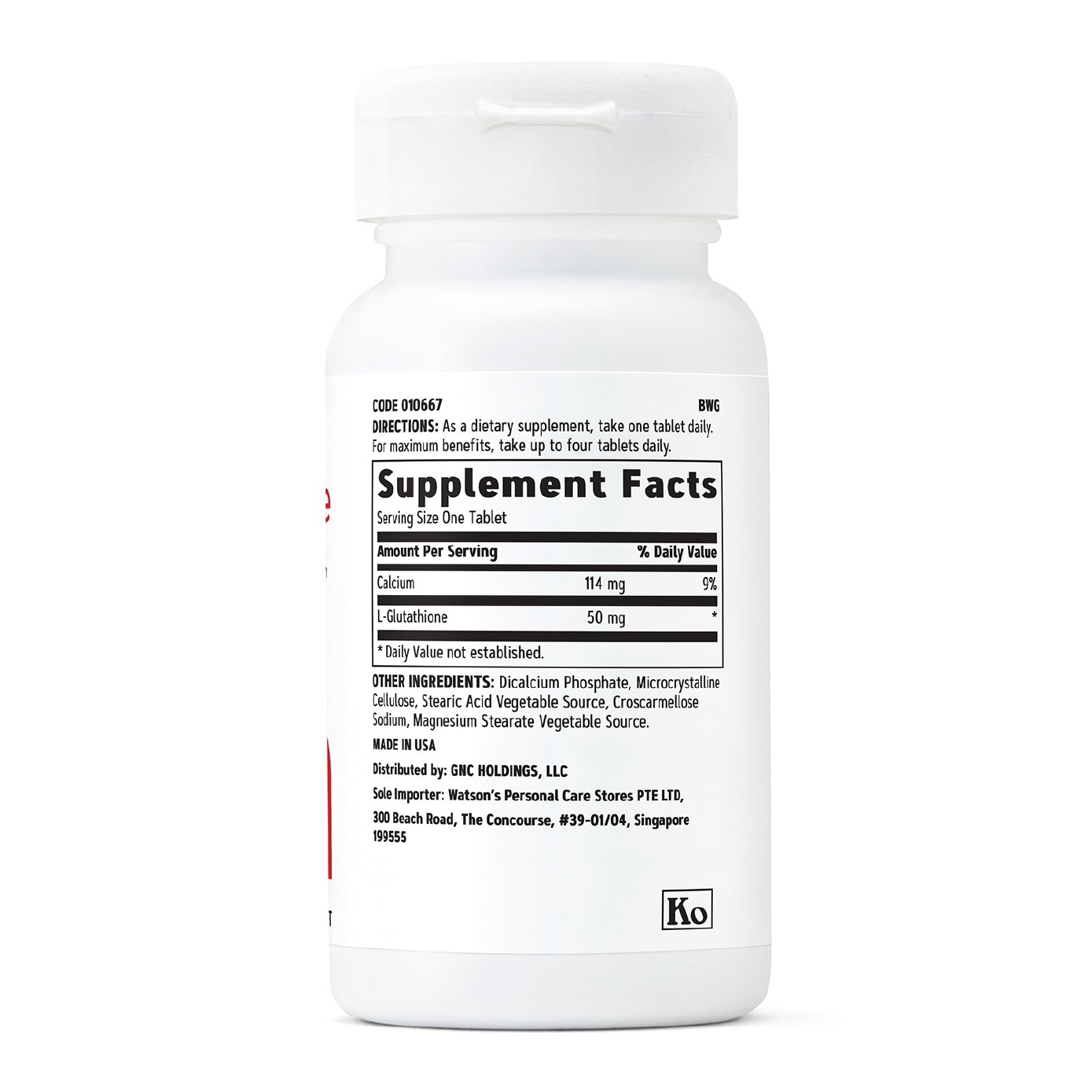 L-Glutathione 50mg Capsule 50s