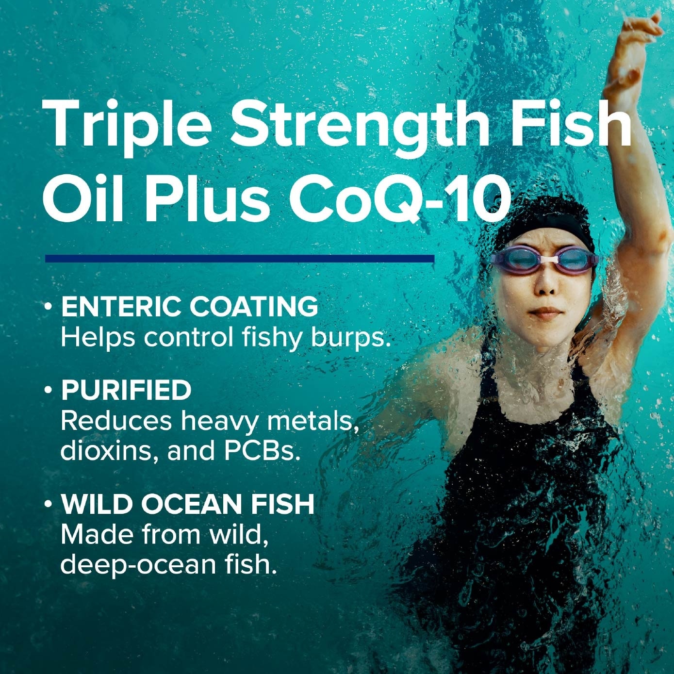 Triple Strength Fish Oil 1400mg + CoQ-10 Softgel 60s (Expiry: Feb`2026)