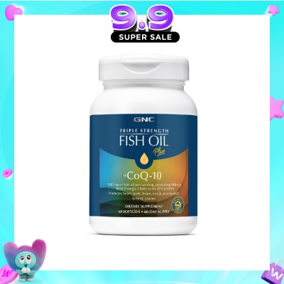 GNC - Triple Strength Fish Oil 1407mg + CoQ-10 Softgel 60s image