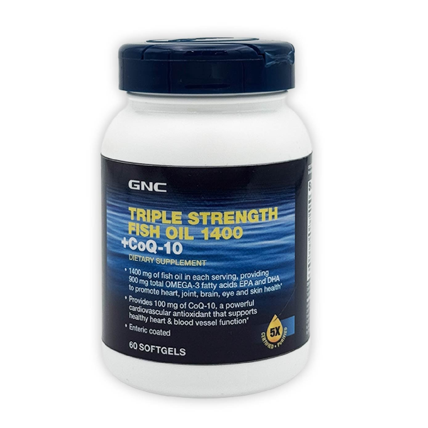 Triple Strength Fish Oil 1400mg + CoQ-10 Softgel 60s (Expiry: Feb`2026)
