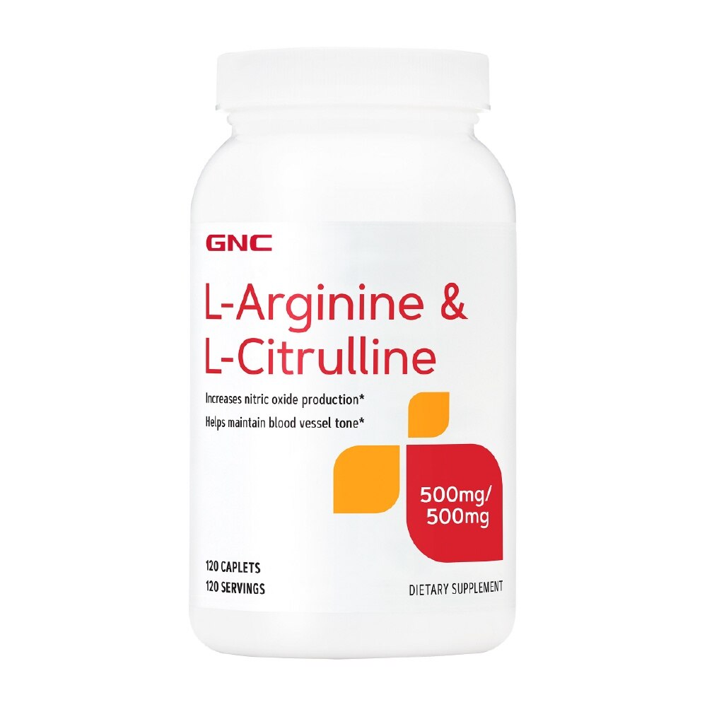 L-Arginine 500mg & L-Citrulline 500mg Caplet 120s