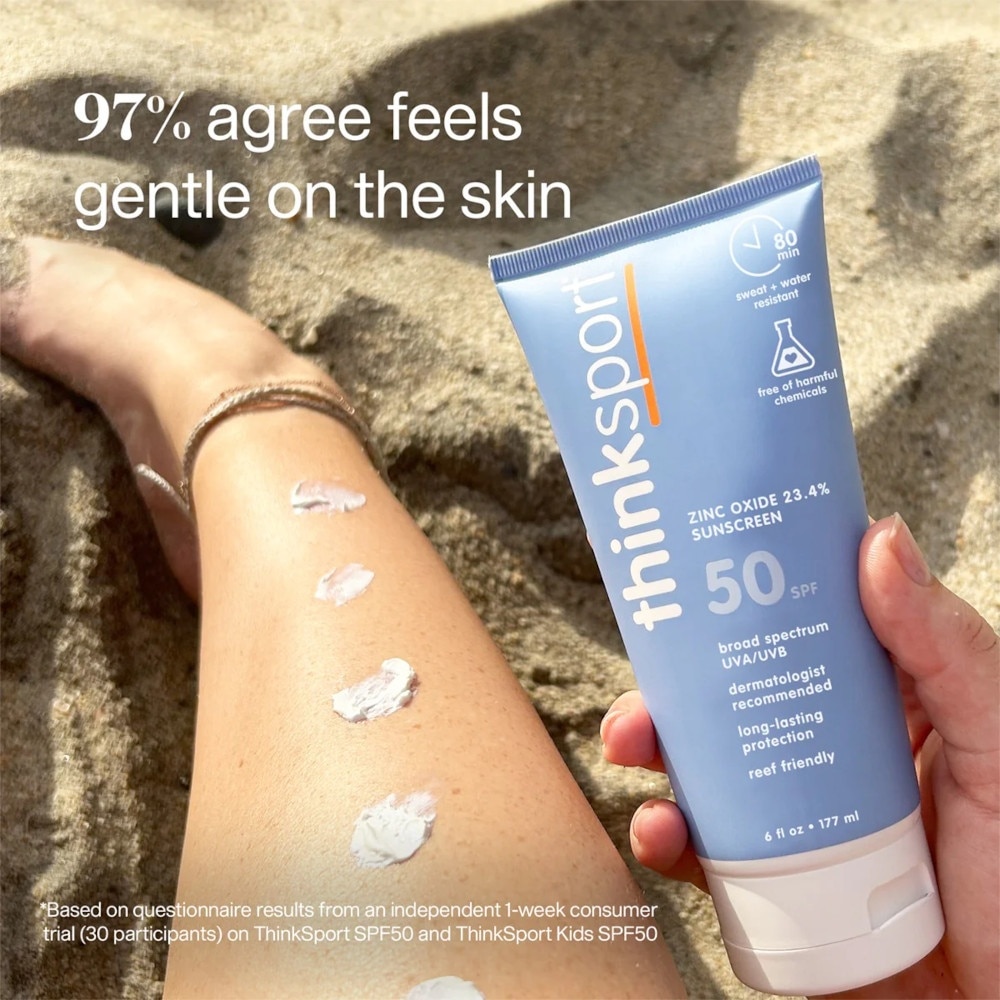 Zinc Oxide 23.4% Sunscreen SPF50 (Free Of Harmful Chemicals, Long-Lasting Protection & Non-Greasy Application) 177ml