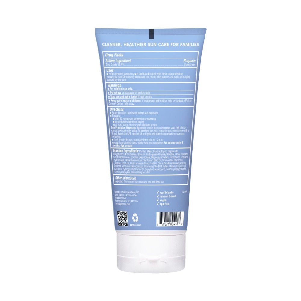 Zinc Oxide 23.4% Sunscreen SPF50 (Free Of Harmful Chemicals, Long-Lasting Protection & Non-Greasy Application) 177ml