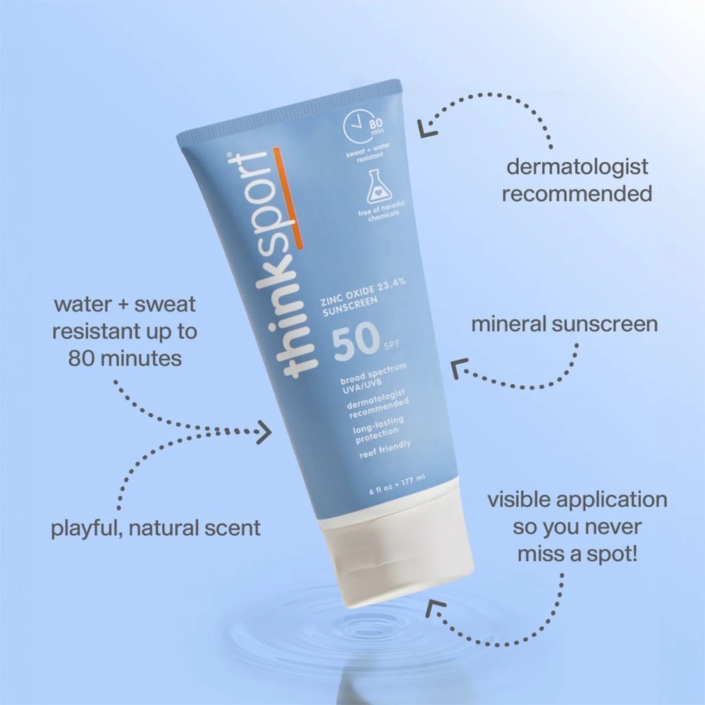 Zinc Oxide 23.4% Sunscreen SPF50 (Free Of Harmful Chemicals, Long-Lasting Protection & Non-Greasy Application) 177ml