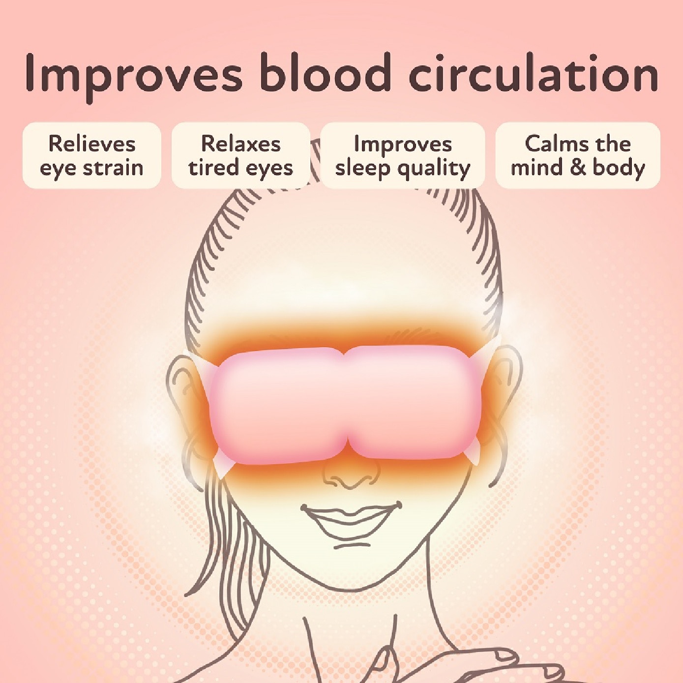 Self Warming Steam Eye Mask Lavender (Relieve Eye Fatigue) 5s