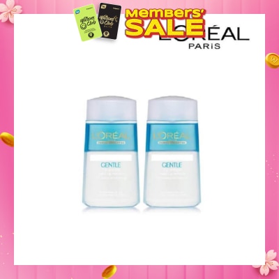 L'OREAL PARIS SKINCARE Gentle Lip & Eye Makeup Remover Twinpack 125ml x 2s