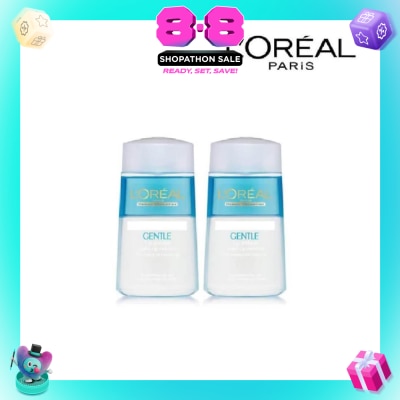 L'OREAL PARIS SKINCARE - Gentle Lip & Eye Makeup Remover Twinpack 125ml x 2s