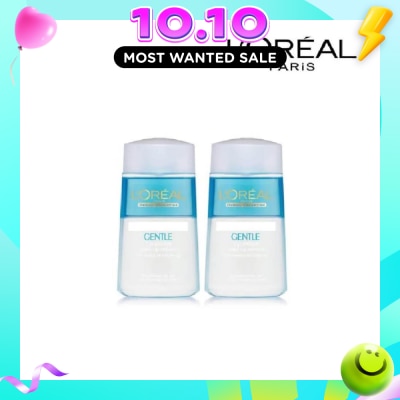L'OREAL PARIS SKINCARE Gentle Lip & Eye Makeup Remover Twinpack 125ml x 2s image