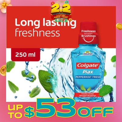 COLGATE Plax Mouthwash Peppermint 250ml