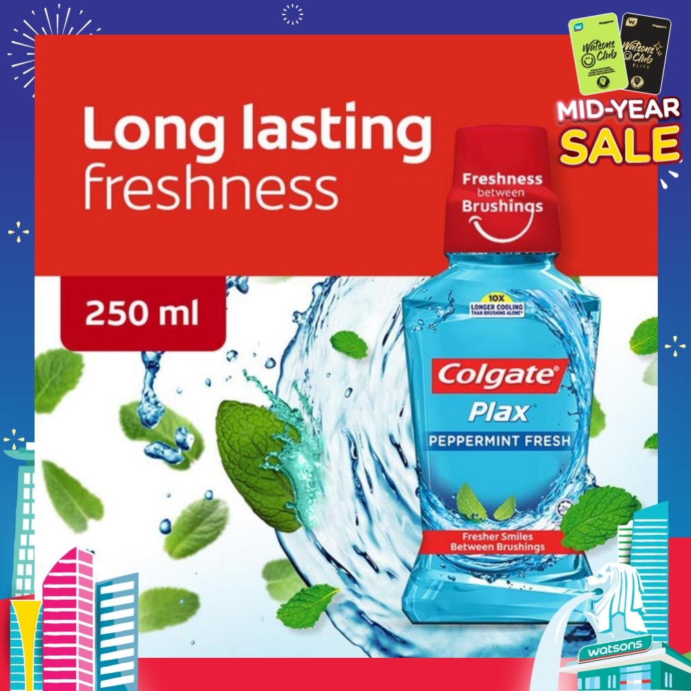 Plax Mouthwash Peppermint 250ml