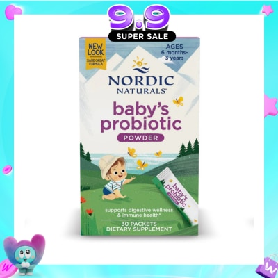 NORDIC NATURALS - Baby's Probiotic Powder Ages 6 Months - 3 Years Dietary Supplement Packet (To Supports Digestive Wellness & Immune Health) 30s (Expiry: Jul`2027) image