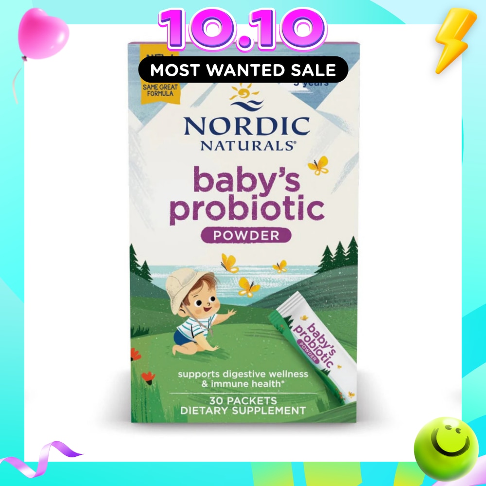 Baby's Probiotic Powder Ages 6 Months 3 Years Dietary Supplement Packet (To Supports Digestive Wellness & Immune Health) 30s image