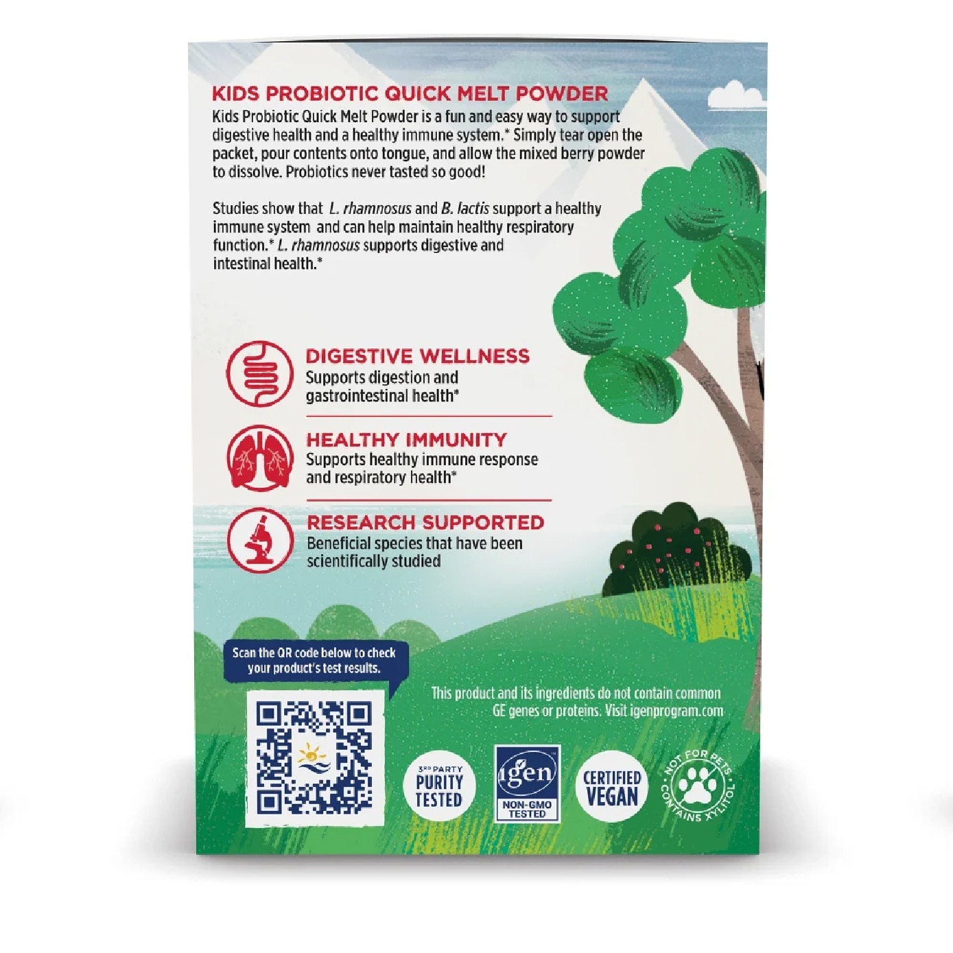 Kids Probiotic Quick Melt Powder Mixed Berry Taste Sachet 30s