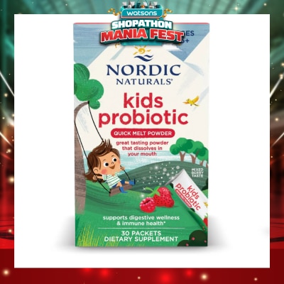 NORDIC NATURALS - Kids Probiotic Quick Melt Powder Mixed Berry Taste Sachet 30s