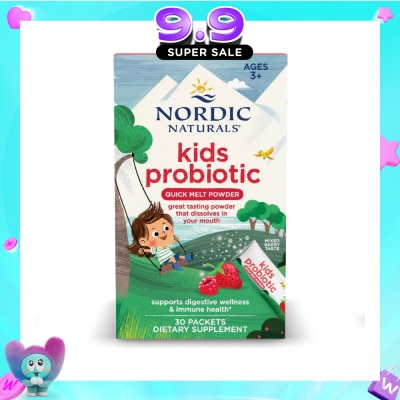 NORDIC NATURALS - Kids Probiotic Quick Melt Powder Mixed Berry Taste Sachet 30s image