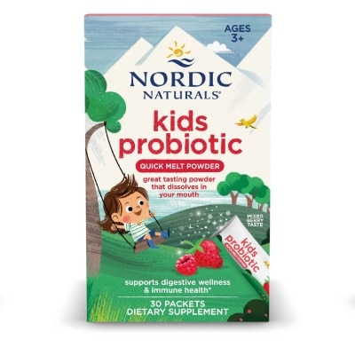 NORDIC NATURALS - Kids Probiotic Quick Melt Powder Mixed Berry Taste Sachet 30s