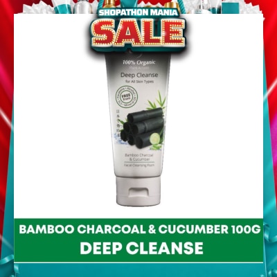 EVERSOFT - Organic Bamboo Charcoal & Cucumber Facial Cleanser 100g