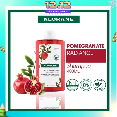 KLORANE Radiance - Color-Treated Hair Pomegranate Shampoo (To Protects & Prolongs Colour Radiance) 400ml